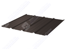 Профнастил полимер С18 0,45 1150/1190 ПЭ RAL8017 шоколад