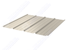 Профнастил полимер С18 0,45 1150/1190 ПЭ RAL1014 слоновая кость