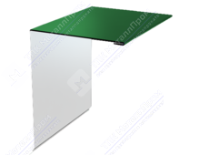 Планка торцевая 95 120 15 0,4 2м стандарт ПЭ RAL6005 зеленый мох К-506