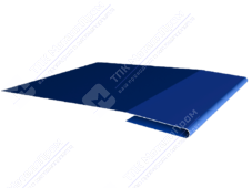 Планка начальная 10 20 10 0,45 3м стандарт ПЭ RAL5005 сигнально-синий К-719