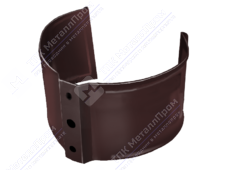 Держатель трубы GrandLine 100 на кирпич металл RAL8017 шоколад