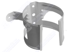 Держатель трубы GrandLine 90 на дерево металл RAL9003 сигнально-белый