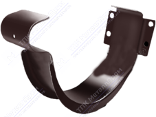 Держатель желоба GrandLine 150 короткий металл RAL8017 шоколад