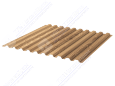 Профнастил полимер С21 0,45 1000/1051 ДПП OM031A натур дерево