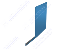 Планка карнизная 100 65 0,45 2м стандарт ПЭ RAL5015 синее небо К-509