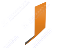 Планка карнизная 100 65 0,45 3м стандарт ПЭ RAL2004 оранжевый К-509
