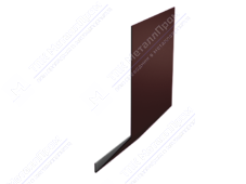 Планка карнизная 100 65 0,45 2м стандарт ПЭ RAL8017 шоколад К-509