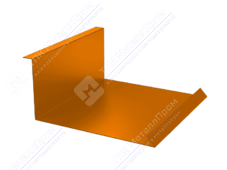 Планка примыкания нижняя 122 250 0,45 3м стандарт ПЭ RAL2004 оранжевый К-502