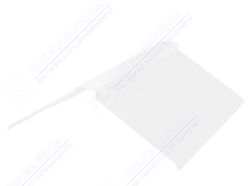 Планка конька плоского 150 150 0,45 3м стандарт ПЭ RAL9003 сигнально-белый К-512