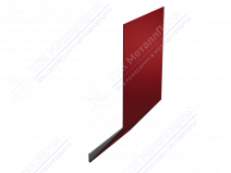 Планка карнизная 100 65 0,4 2м стандарт ПЭ в пленке RAL3003 рубин К-509
