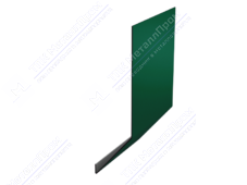 Планка карнизная 100 65 0,4 2м стандарт ПЭ в пленке RAL6005 зеленый мох К-509