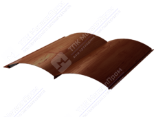 Сайдинг бревно 330/353,5 0,45 ДПП Dark Walnut темный орех