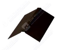 Планка конька плоского простого 150 150 0,45 2м стандарт матовый ПЭ RAL8017 шоколад К-511