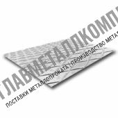 Лист рифленый 3мм x1,5x6м ромб ст3пс/сп